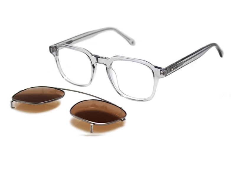 Armazón oftálmico MASSIMO ROSSI DISEÑO CLIP ON Y MICAS POLARIZADAS MR 091 C07  49-23-145