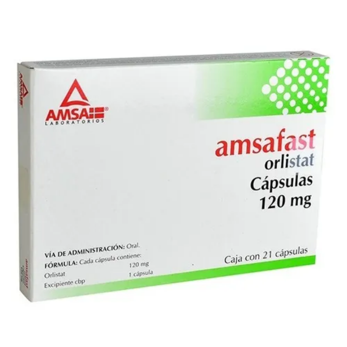 Amsafast 120 Mg 21 Capsulas- Control De Peso-