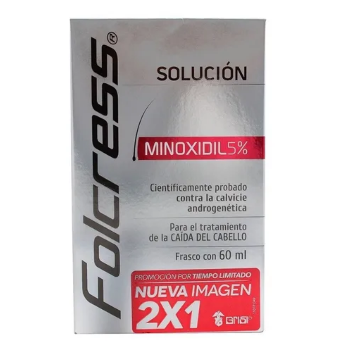 Tratamiento para cabello Folcress 60ml promoción 2X1