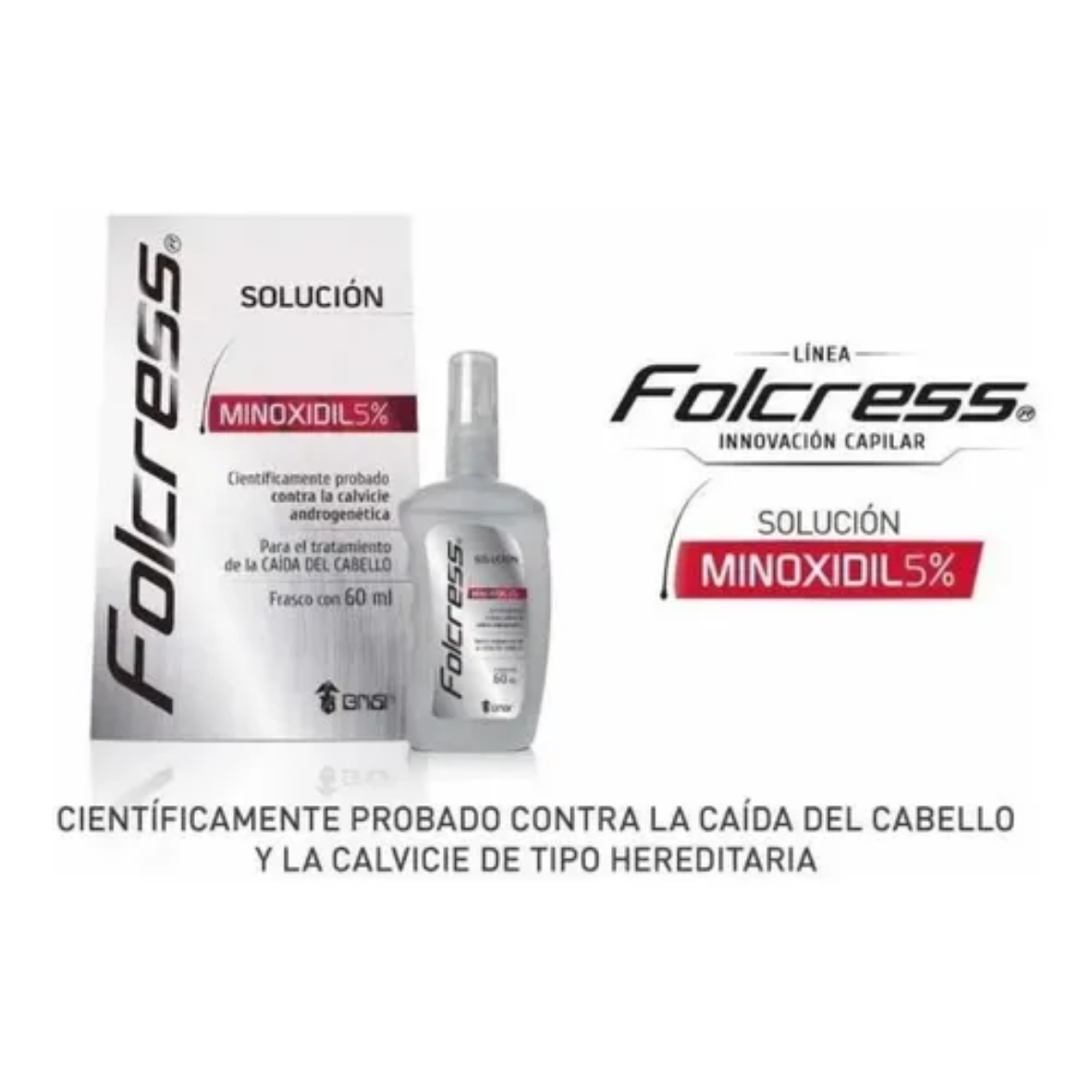 Tratamiento para cabello Folcress 60ml promoción 2X1
