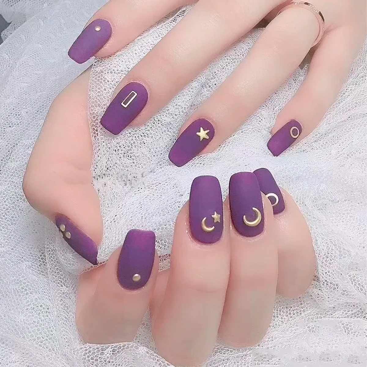 Uñas decoración Set uñas 4 Piezas Dorado Plata Tornasol Bronce 12 Patrones Diferentes .