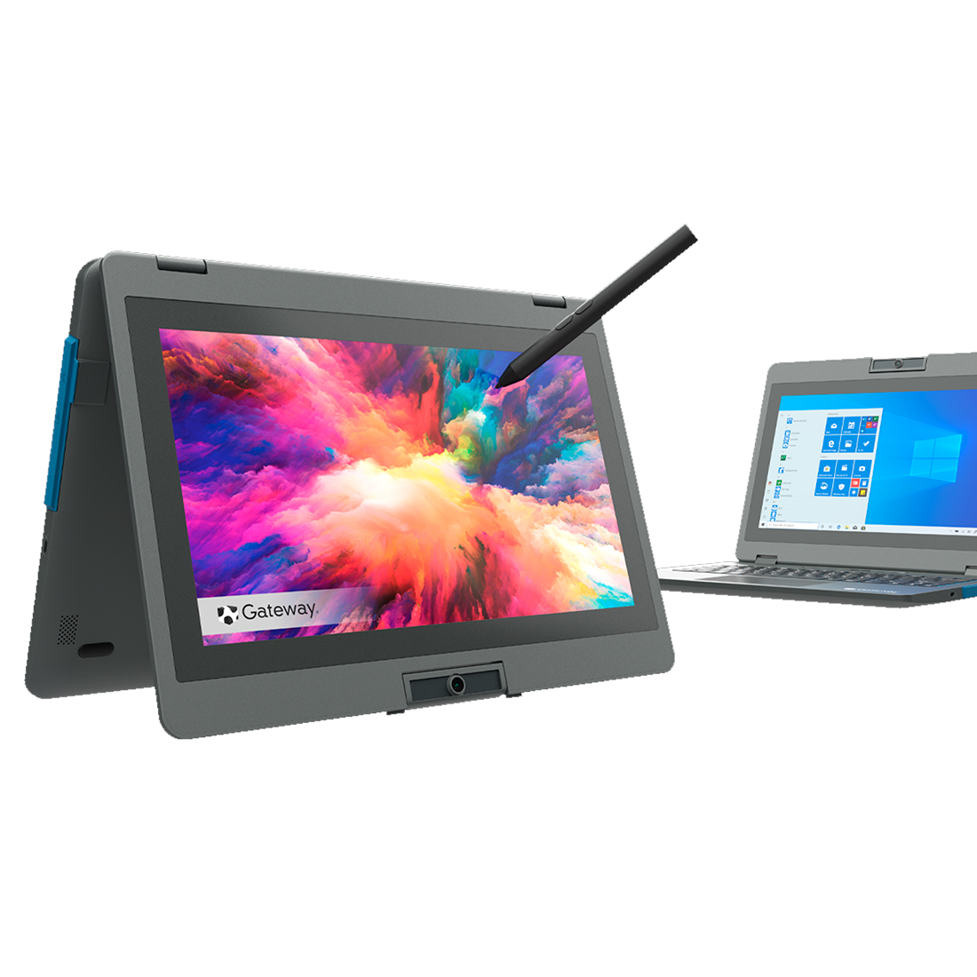 Laptop GATEWAY 64GB eMMC 4gb Portátil convertible 2 en 1 de 11,6" + Mouse + Base + Memoria