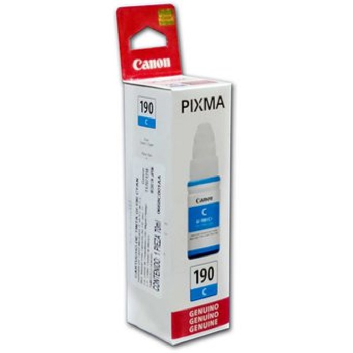 Tinta Canon GI-190 color Cyan, 70ml 0668C001AA