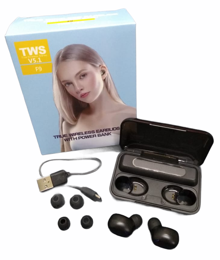 AUDIFONOS BLUETOOTH F9 TWS V5.1 EARBUDS 