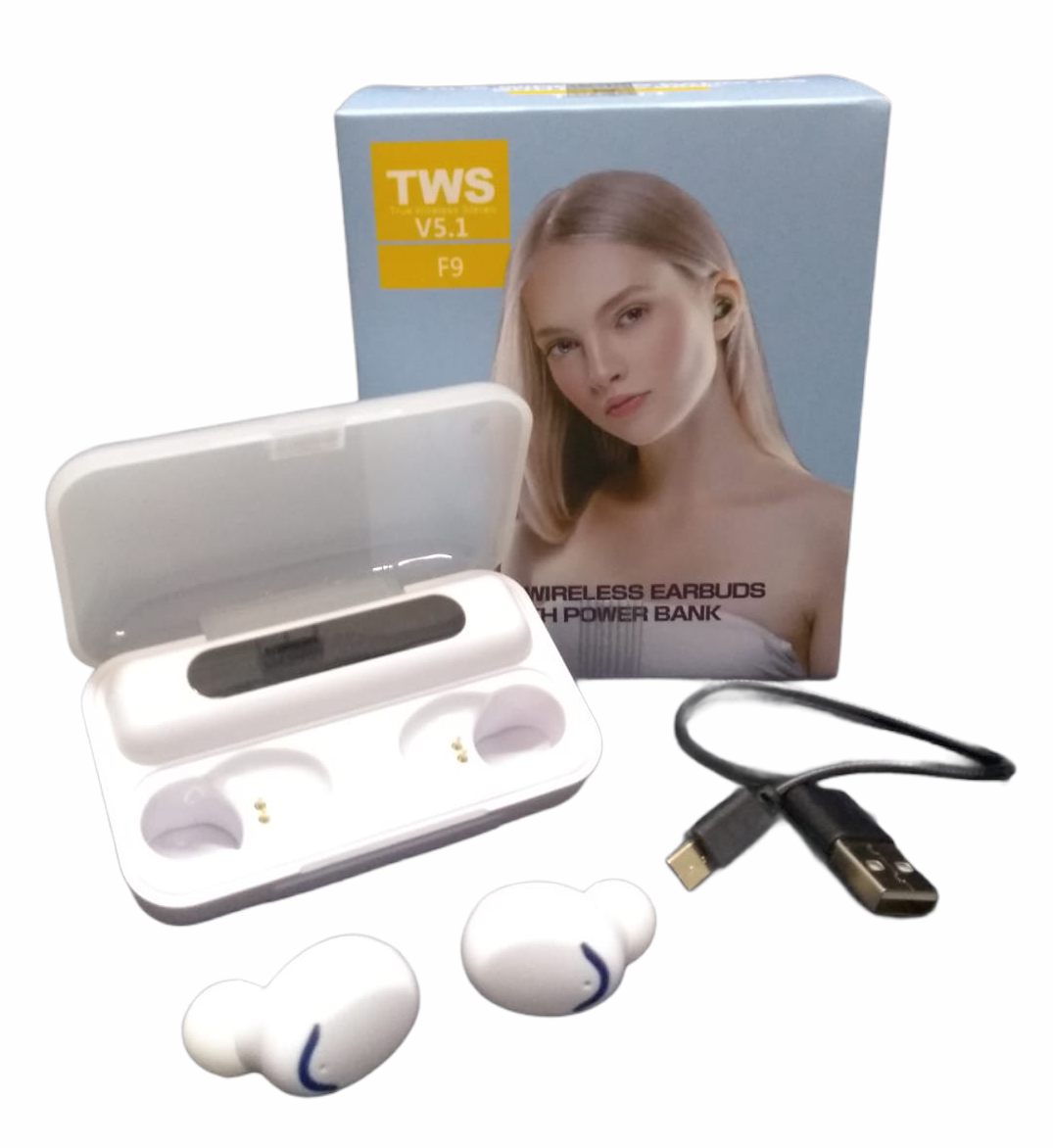 AUDIFONOS BLUETOOTH F9 TWS V5.1 EARBUDS 