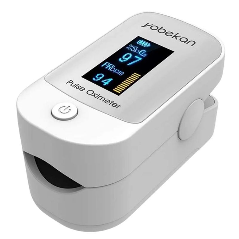 OXIMETRO DE PULSO YOBEKAN ORIGINAL  SpO2 DIGITAL, BLANCO (MAS REGALO)