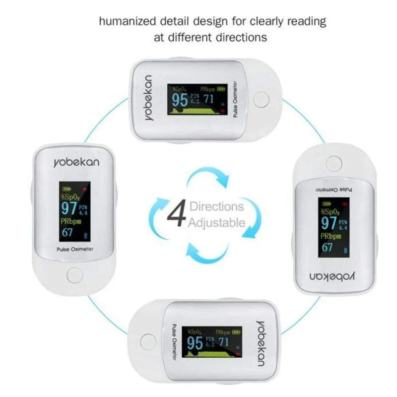 OXIMETRO DE PULSO YOBEKAN ORIGINAL  SpO2 DIGITAL, BLANCO (MAS REGALO)
