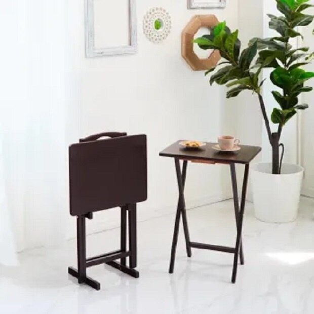 Mesa De Madera Plegable Mainstays