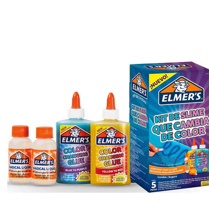 Kit Para Hacer Slime Magico Cambia De Color Elmers Original
