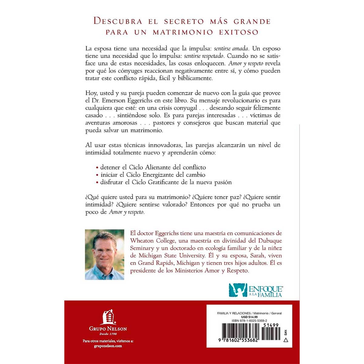 Libro Amor Y Respeto - Dr. Emerson Eggerichs