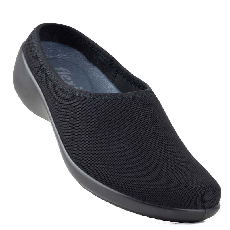 ZAPATOS ESTILO MULE PARA MUJER FLEXI 51722 NEGRO ORIGINALES