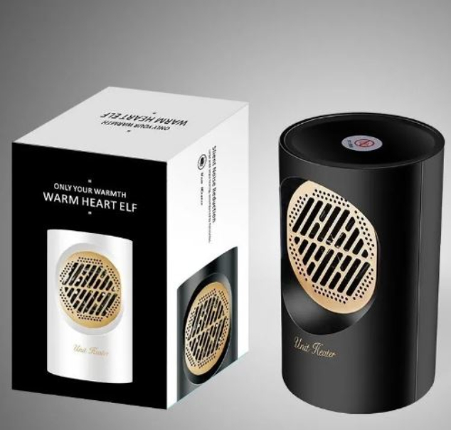 Clima Calefactor Calentador Cilindro Eléctrico Portátil Negro