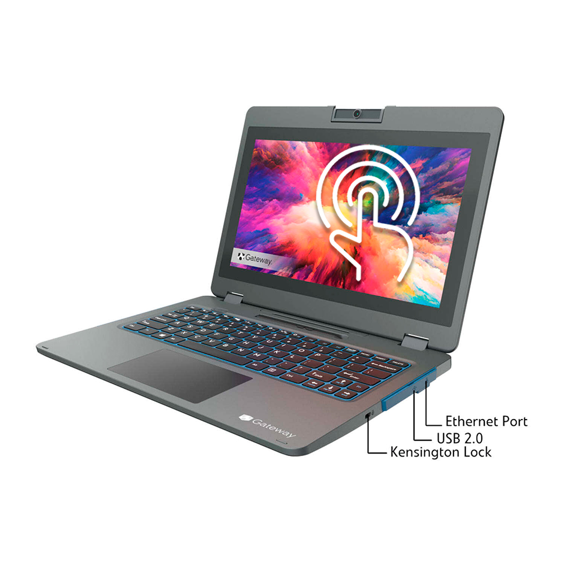 Laptop GATEWAY 64GB eMMC 4gb Portátil convertible 2 en 1 de 11,6" + Mouse + Base + Memoria