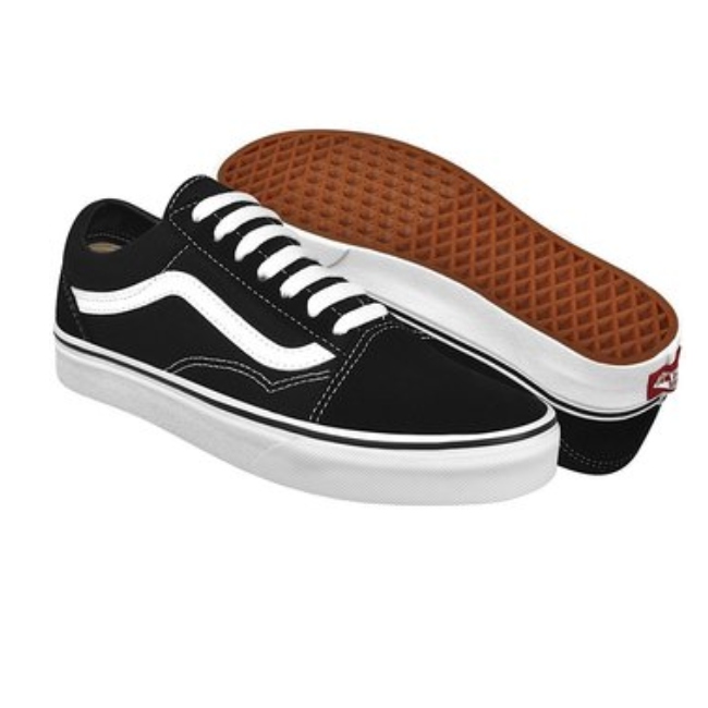 Tenis Casual Vans Old Skool Negro Unisex VN000D3HY28.