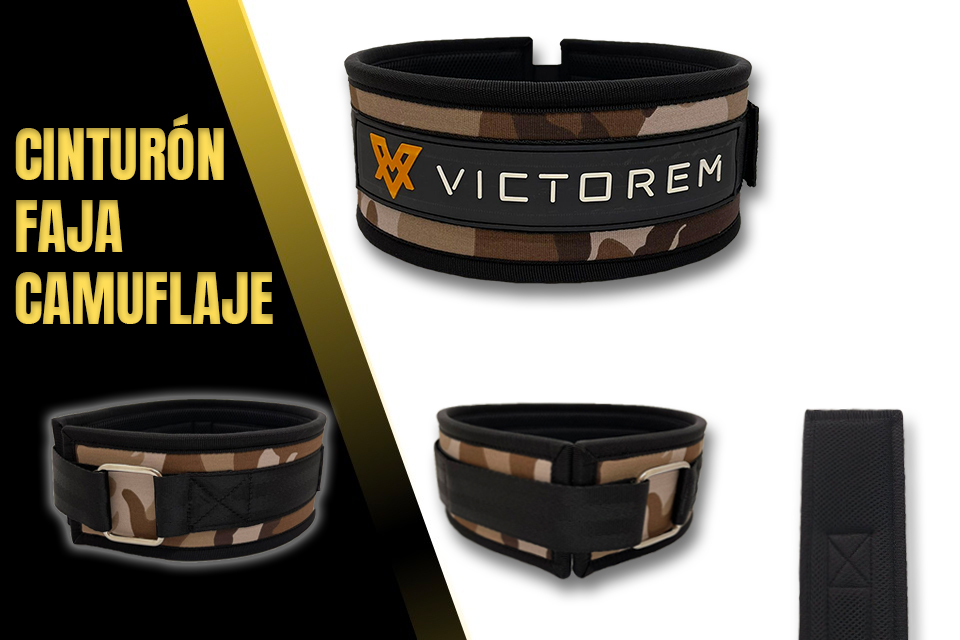 Cinturón Faja Gym Crossfit Halterofilia Camuflaje Victorem