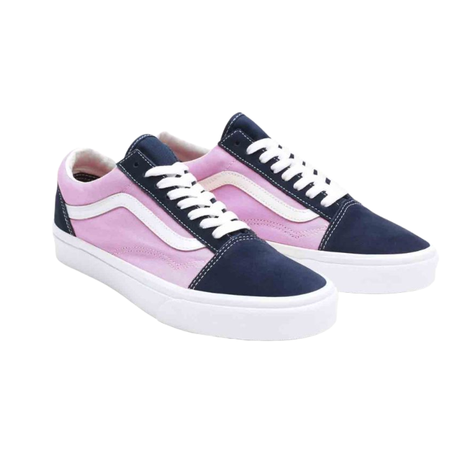 TENIS VANS OLD SKOOL MUJER/ROSA-AZUL VN0A3WKT4FW