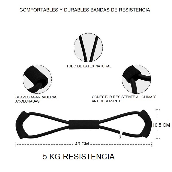 Banda Elástica De Resistencia Fitness Yoga Crossfit Entrenamiento