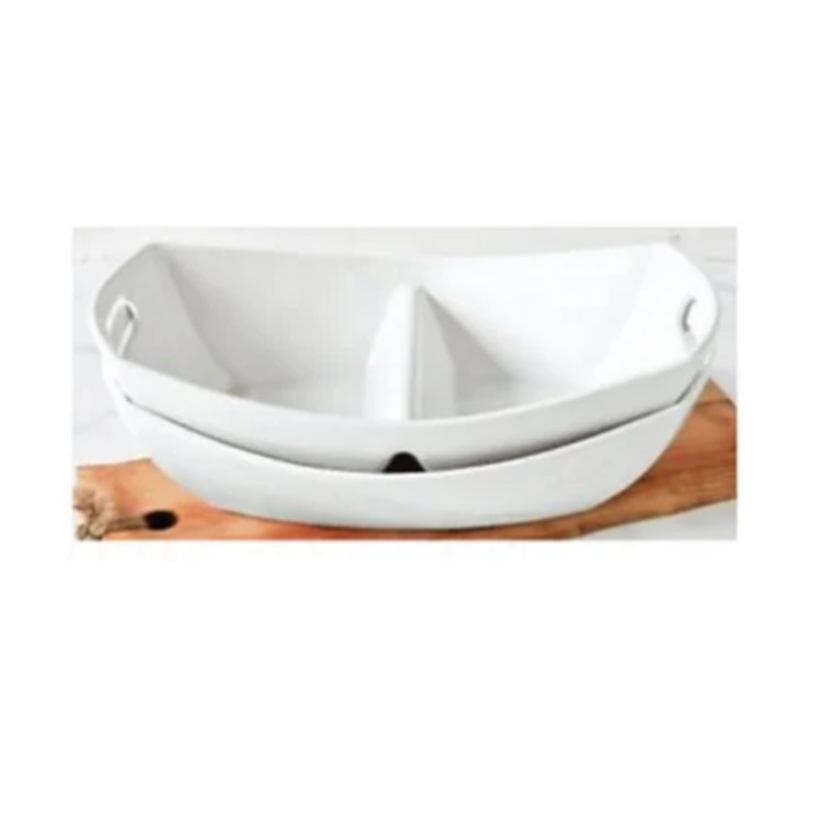 Juego de Servicio de 2 Piezas Over & Back 1371840 - Blanco