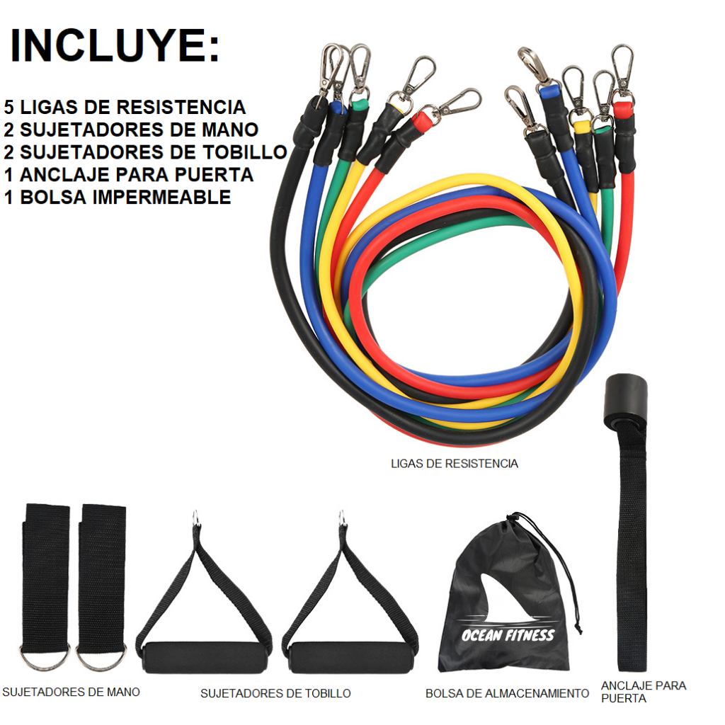 LIGAS DE RESISTENCIA OCEAN STRONG 