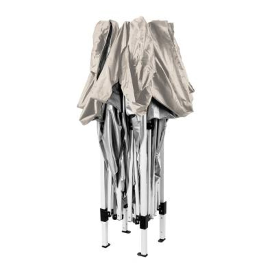 Toldo 3x3 Techo Carpa Plegable Lona Impermeable Reforzado Beige