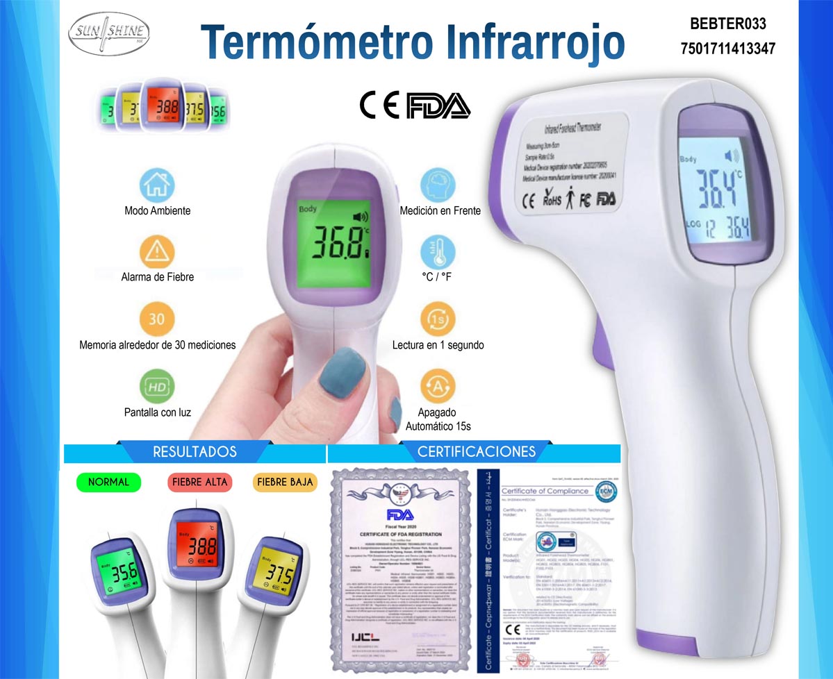 Termómetro Infrarrojo Sunshine
