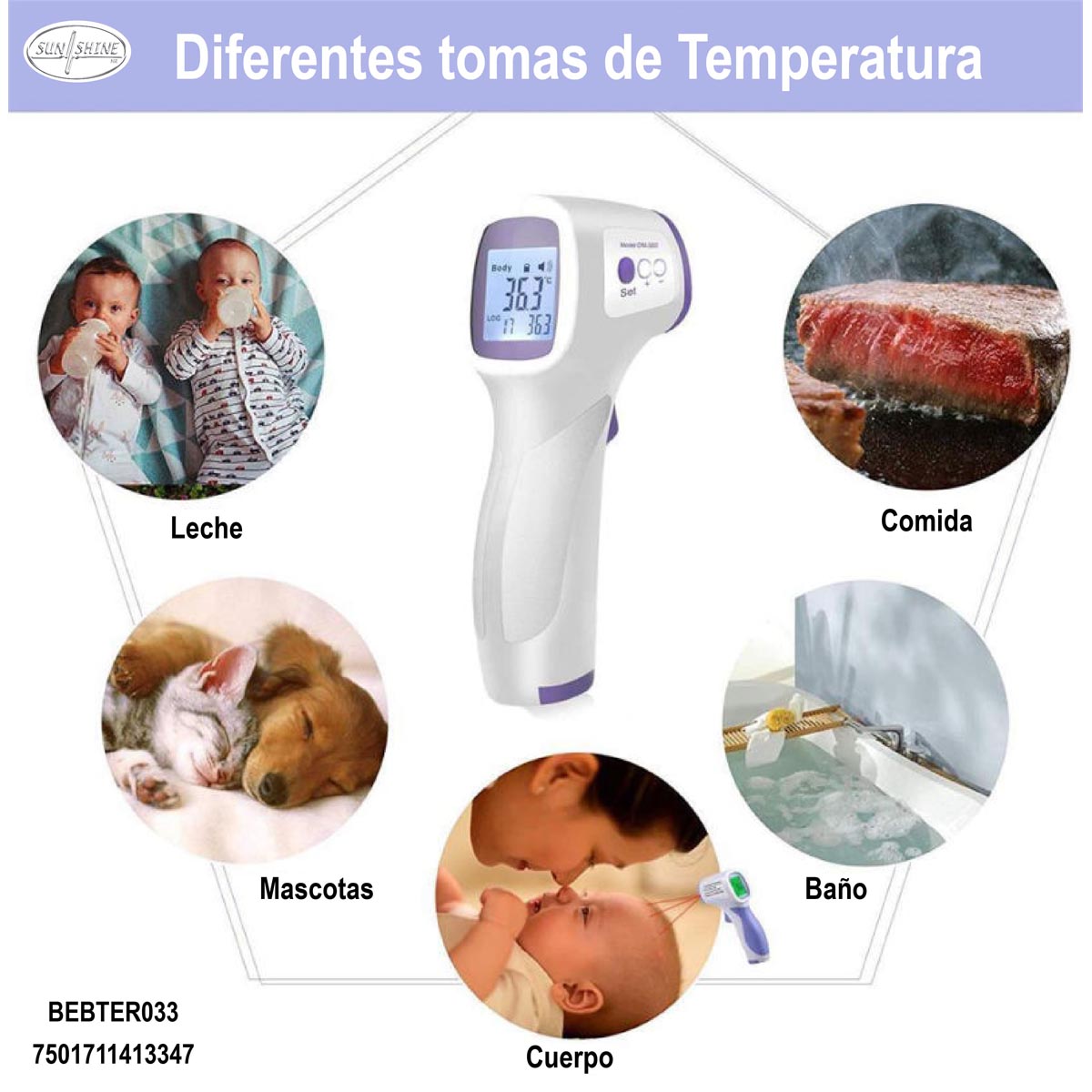 Termómetro Infrarrojo Sunshine