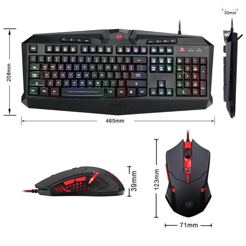Redragon Teclado K503 RGB y M601 RGB Mouse Gamer Combo