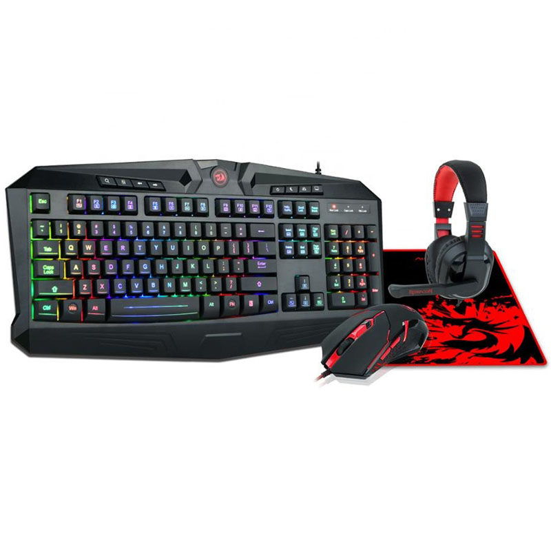 Redragon Teclado S101 + Mouse M601 + Headset H120 + Mousepad P016