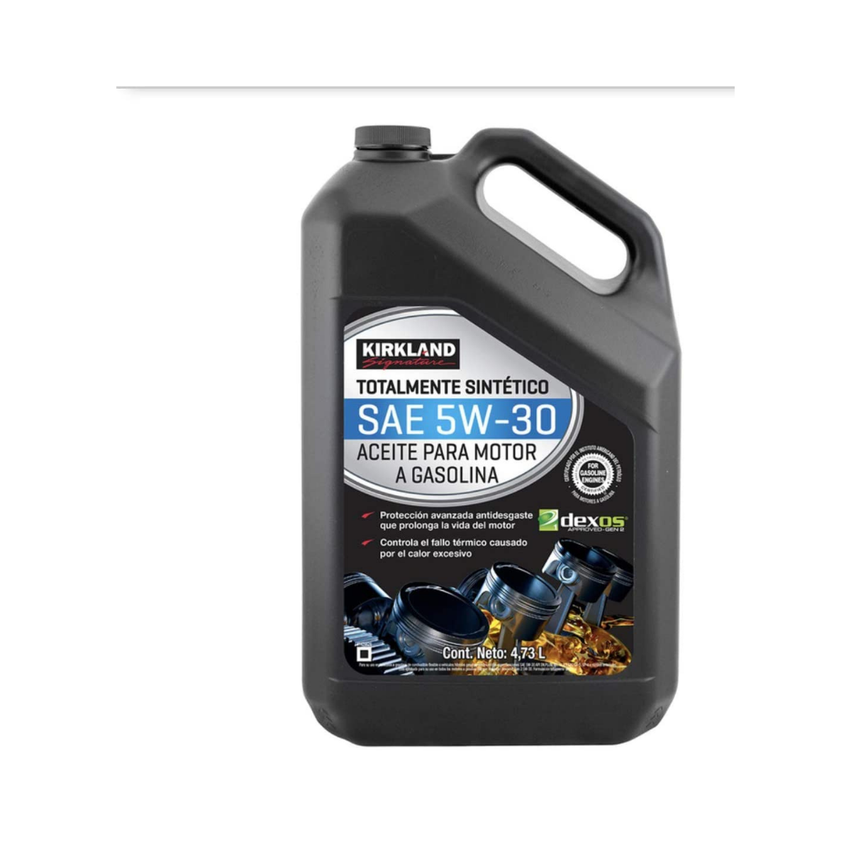 2 BOTELLAS ACEITE SINTÉTICO PARA MOTOR 5W30 KIRKLAND 4.73L