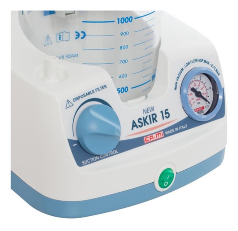 Aspirador De Secreciones Ca-mi New Askir 15 Con Accesorios