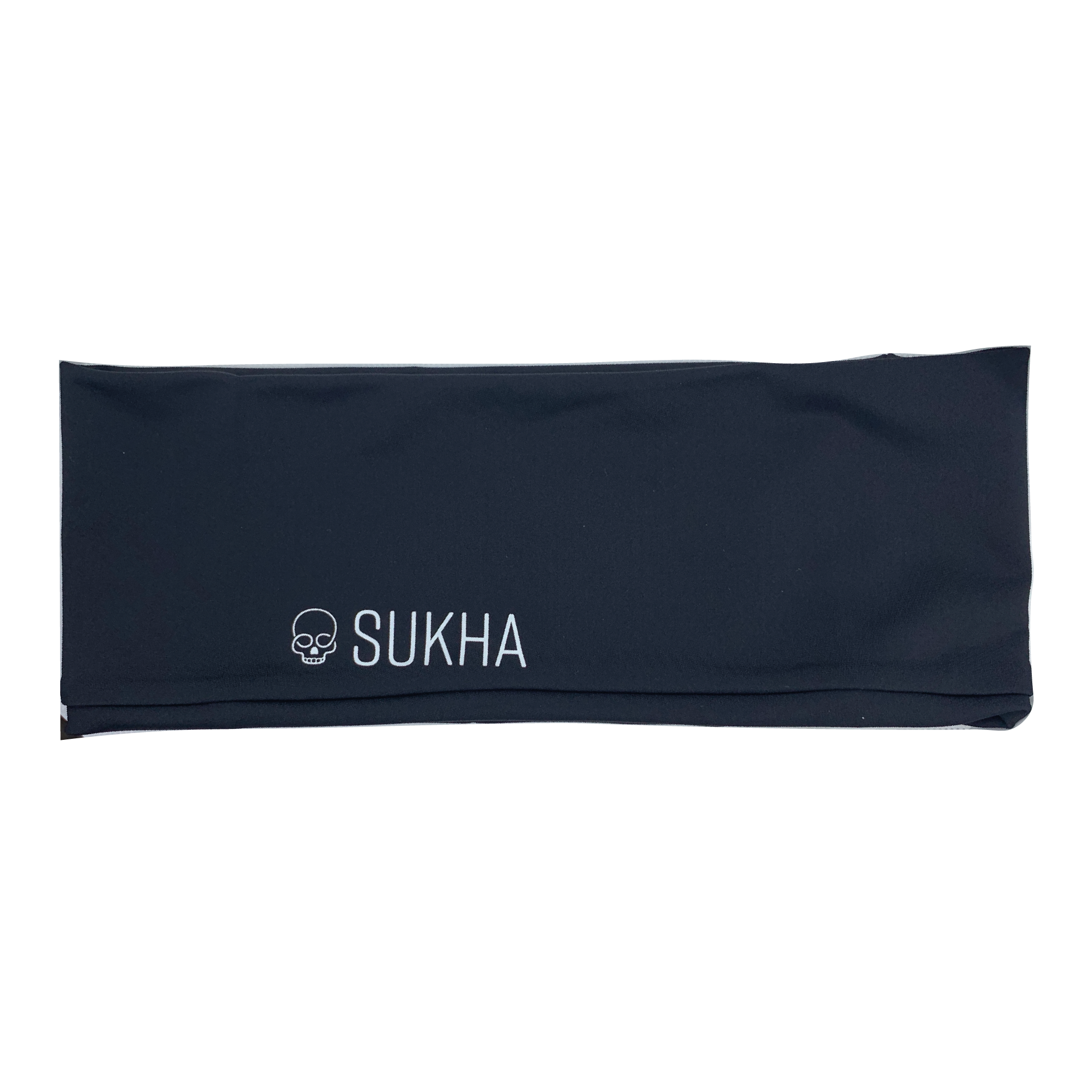 SUKHA - 2 Bandas Deportivas para la Cabeza Hombre Nylon (Negro)