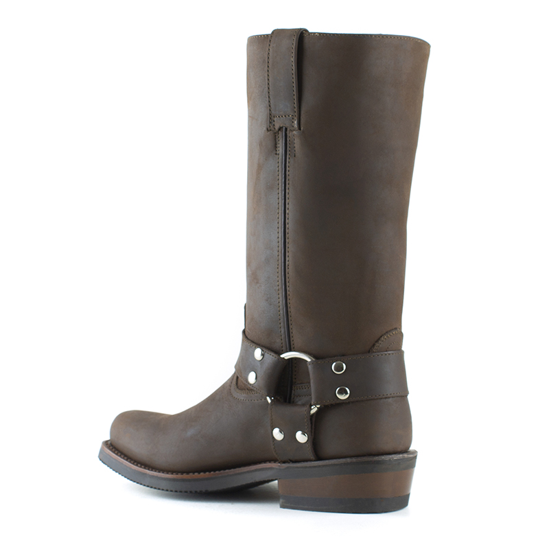 BOTAS LARGAS DE CABALLERO ESTILO BIKER SIETE LEGUAS 1801- C CRAZY CAFÉ