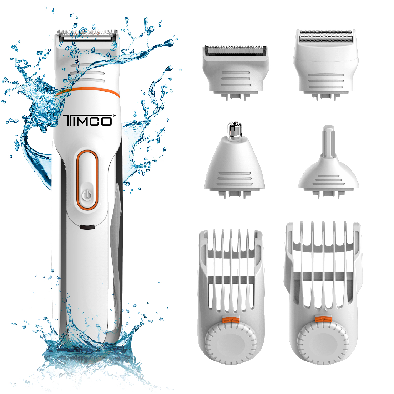 Rasuradora Perfilador Recargable Contra Agua Kit 7 En 1 Timco Pg900