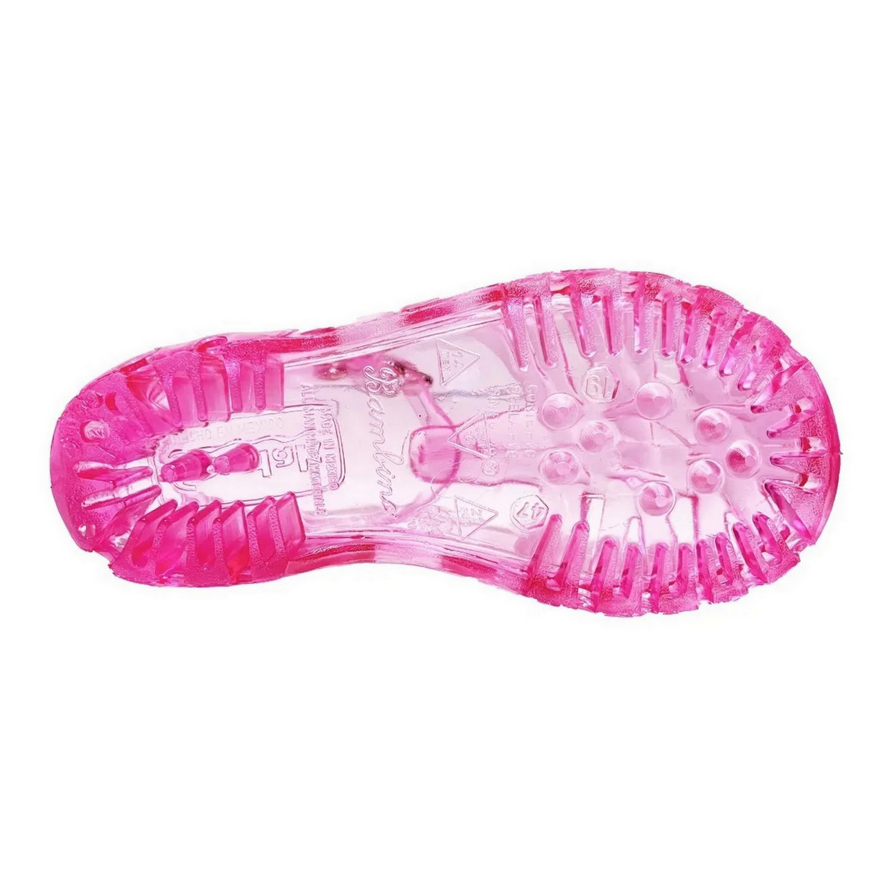 HUARACHE DE PLÁSTICO PARA NIÑO Y NIÑA ENTRENADOR PARA IR AL BAÑO, ROSA