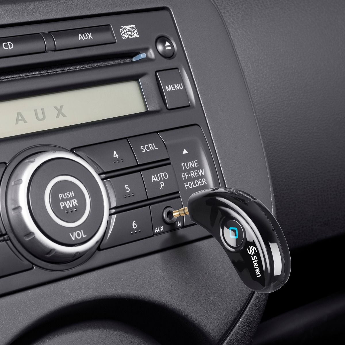 RECEPTOR DE AUDIO BLUETOOTH Y MANOS LIBR - POD-147 - STEREN