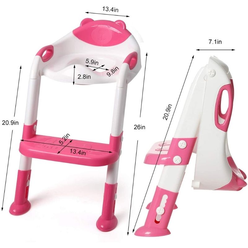 ASIENTO PLEGABLE DE BAÑO PARA NIÑOS CON ESCALÓN