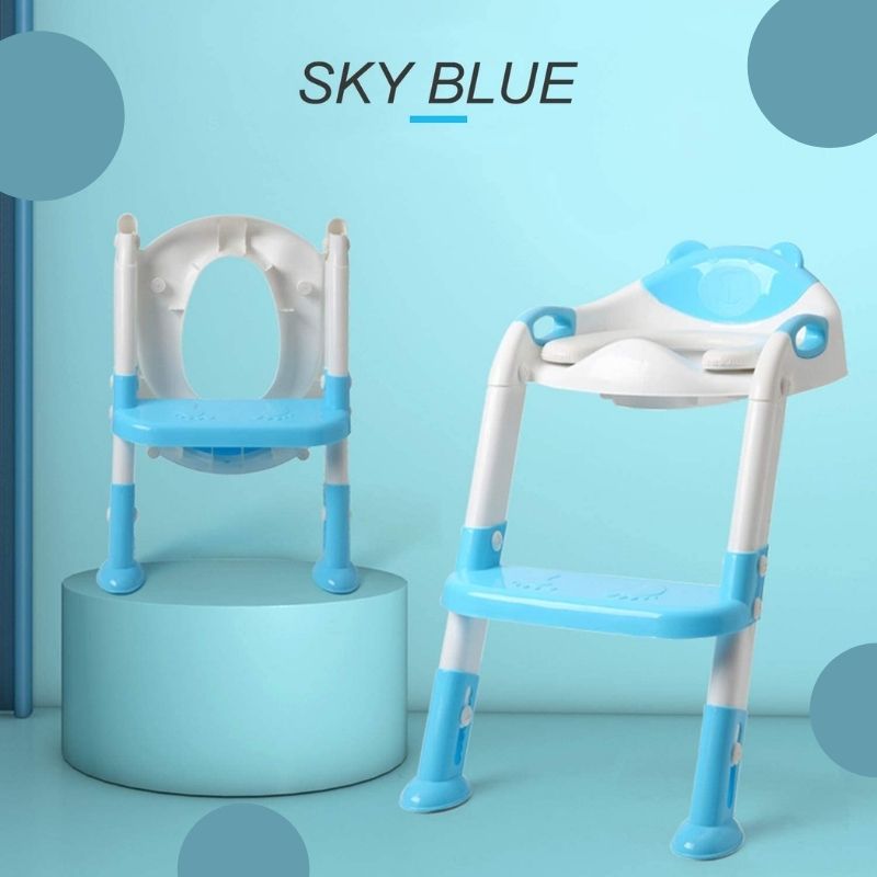 ASIENTO PLEGABLE DE BAÑO PARA NIÑOS CON ESCALÓN