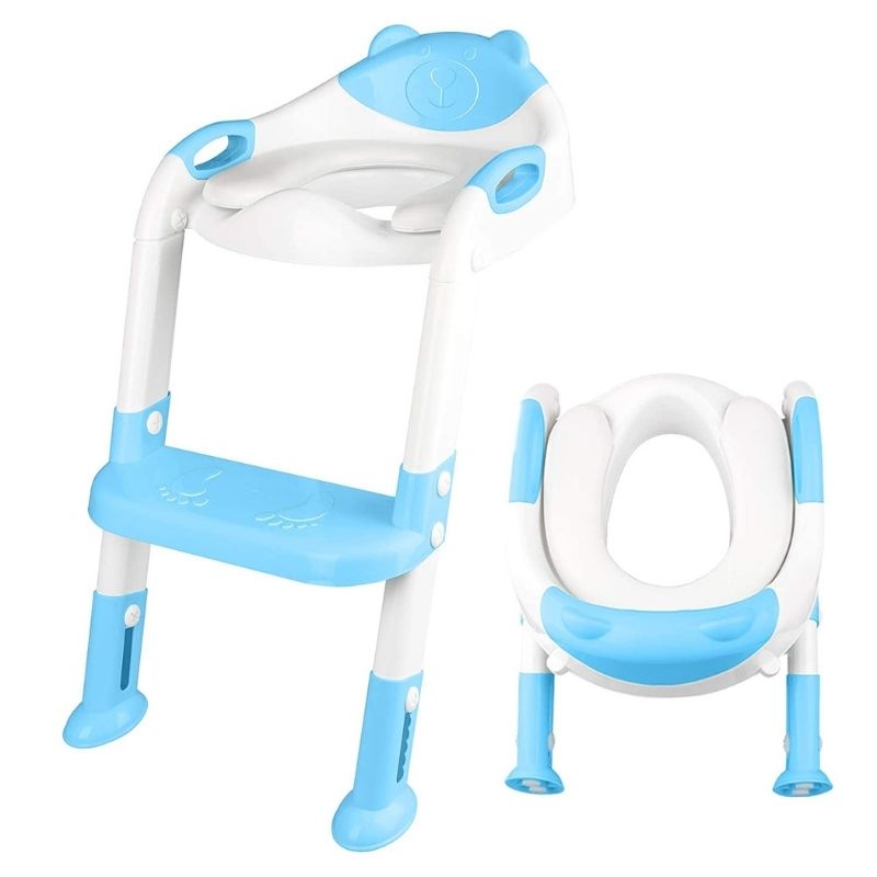 ASIENTO PLEGABLE DE BAÑO PARA NIÑOS CON ESCALÓN