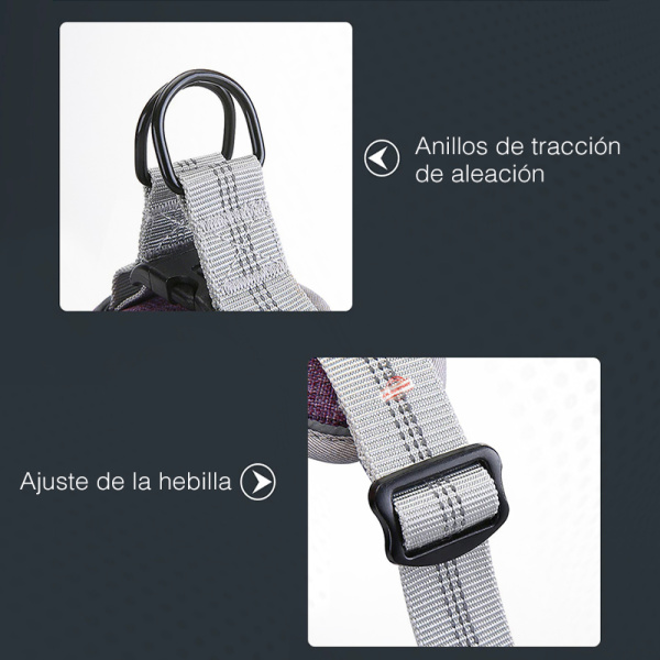 Pechera Arnes Reflectante Ajustable Perro Mascota Talla Ch