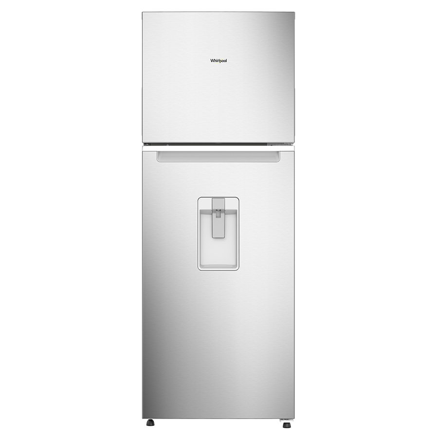 Refrigerador Top Mount Whirlpool 13p³ Xpert Energy Saver con dispensador de agua exterior WT1333A Gris acero