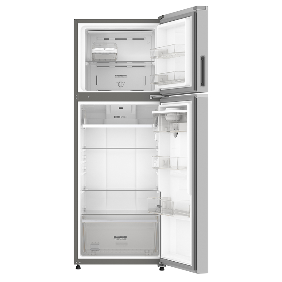 Refrigerador Top Mount Whirlpool 13p³ Xpert Energy Saver con dispensador de agua exterior WT1333A Gris acero