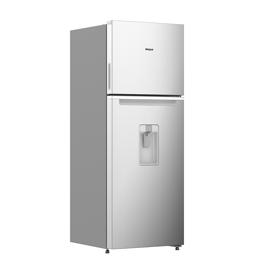 Refrigerador Top Mount Whirlpool 13p³ Xpert Energy Saver con dispensador de agua exterior WT1333A Gris acero