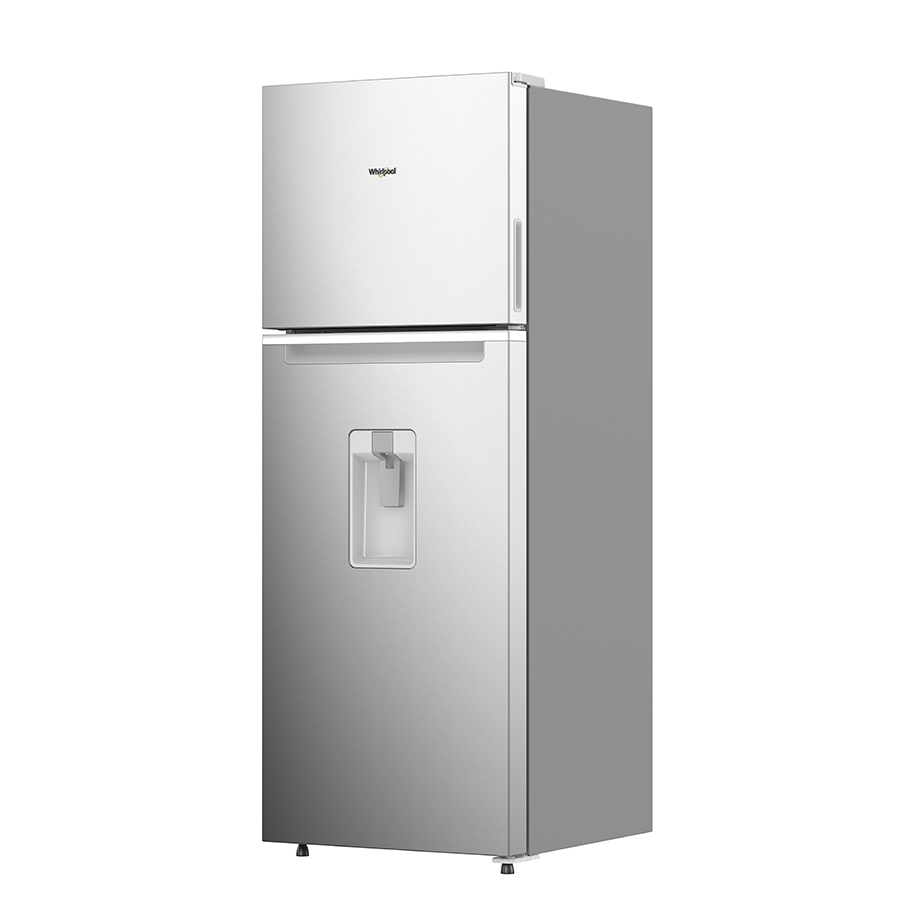 Refrigerador Top Mount Whirlpool 13p³ Xpert Energy Saver con dispensador de agua exterior WT1333A Gris acero