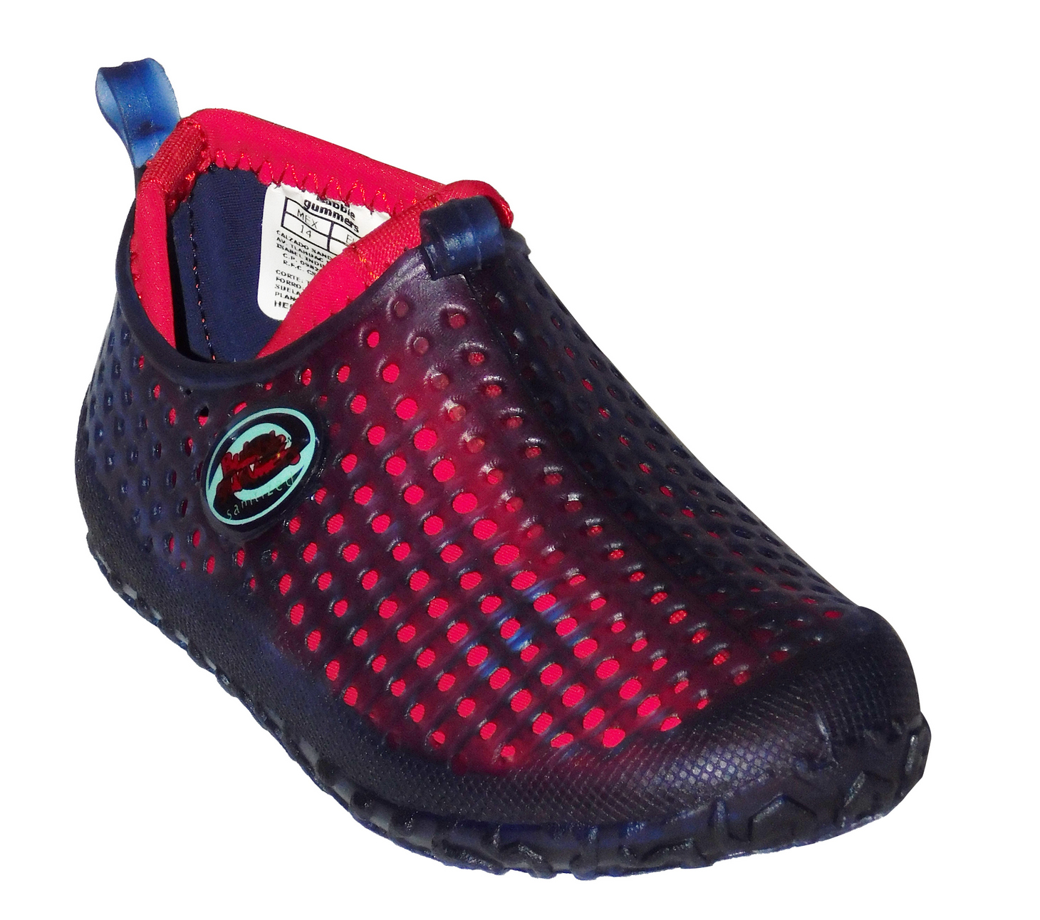 Zapato para Alberca Niño 2 En 1 Azul/Rojo