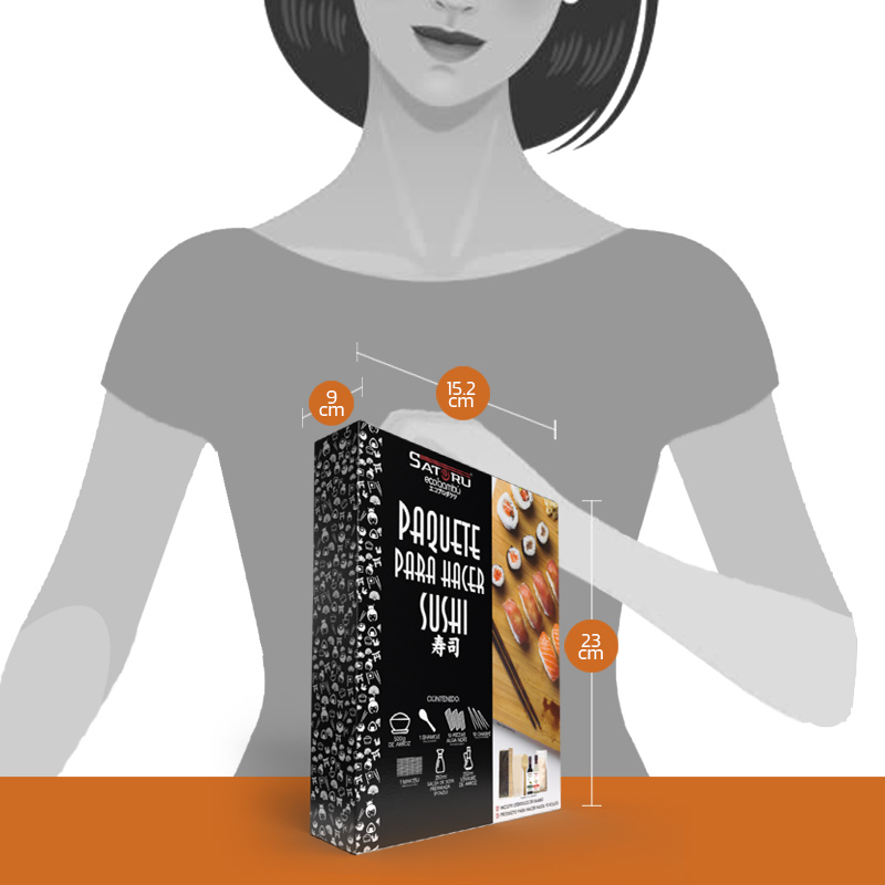 Paquete Premium para hacer Sushi Caja Negra SATORU