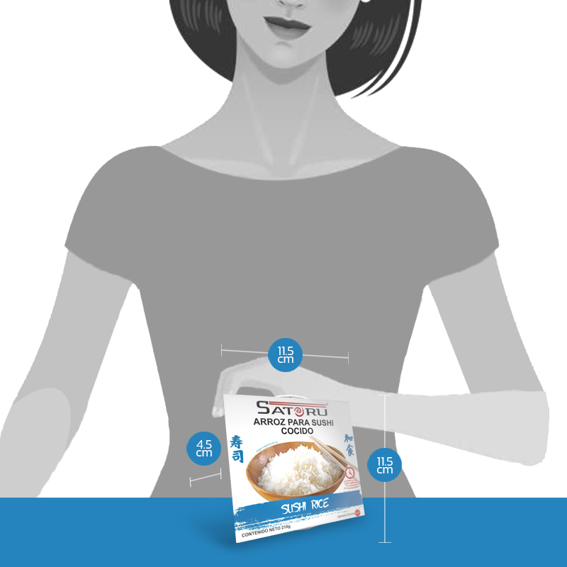 Arroz Cocido Para Sushi 210 grs. SATORU