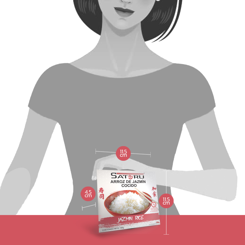 Arroz de Jazmín Cocido 160 grs. SATORU