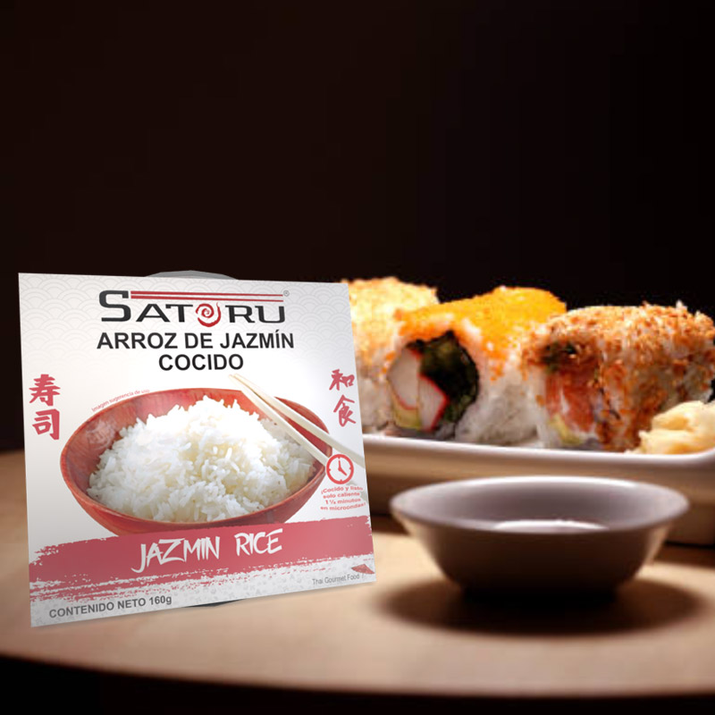 Arroz de Jazmín Cocido 160 grs. SATORU