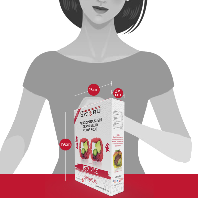 Arroz Para Sushi Rojo 300 grs. SATORU
