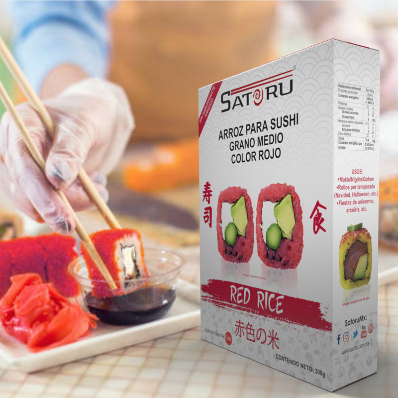 Arroz Para Sushi Rojo 300 grs. SATORU